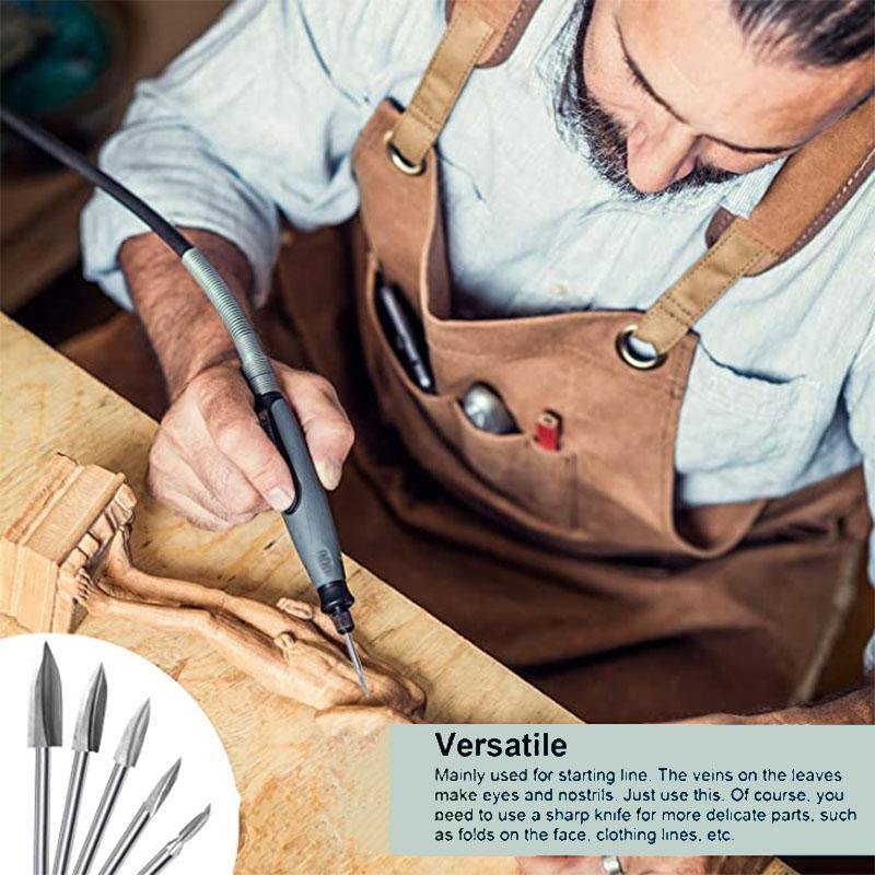 CarveCraft™ / 5 - Piece Woodcarving Drill Bit Sets - Lovitzo