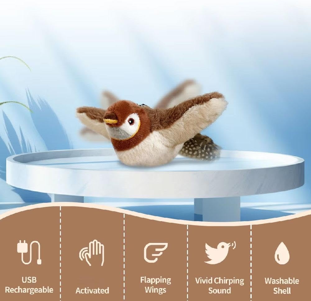 ChirpyBird – Interactive Cat Toy with Realistic Flapping Action - Lovitzo