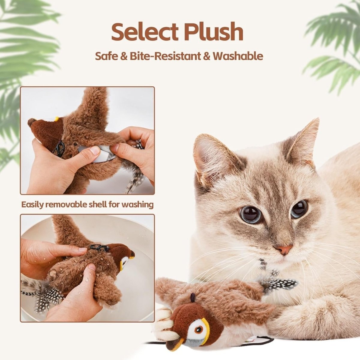 ChirpyBird – Interactive Cat Toy with Realistic Flapping Action - Lovitzo