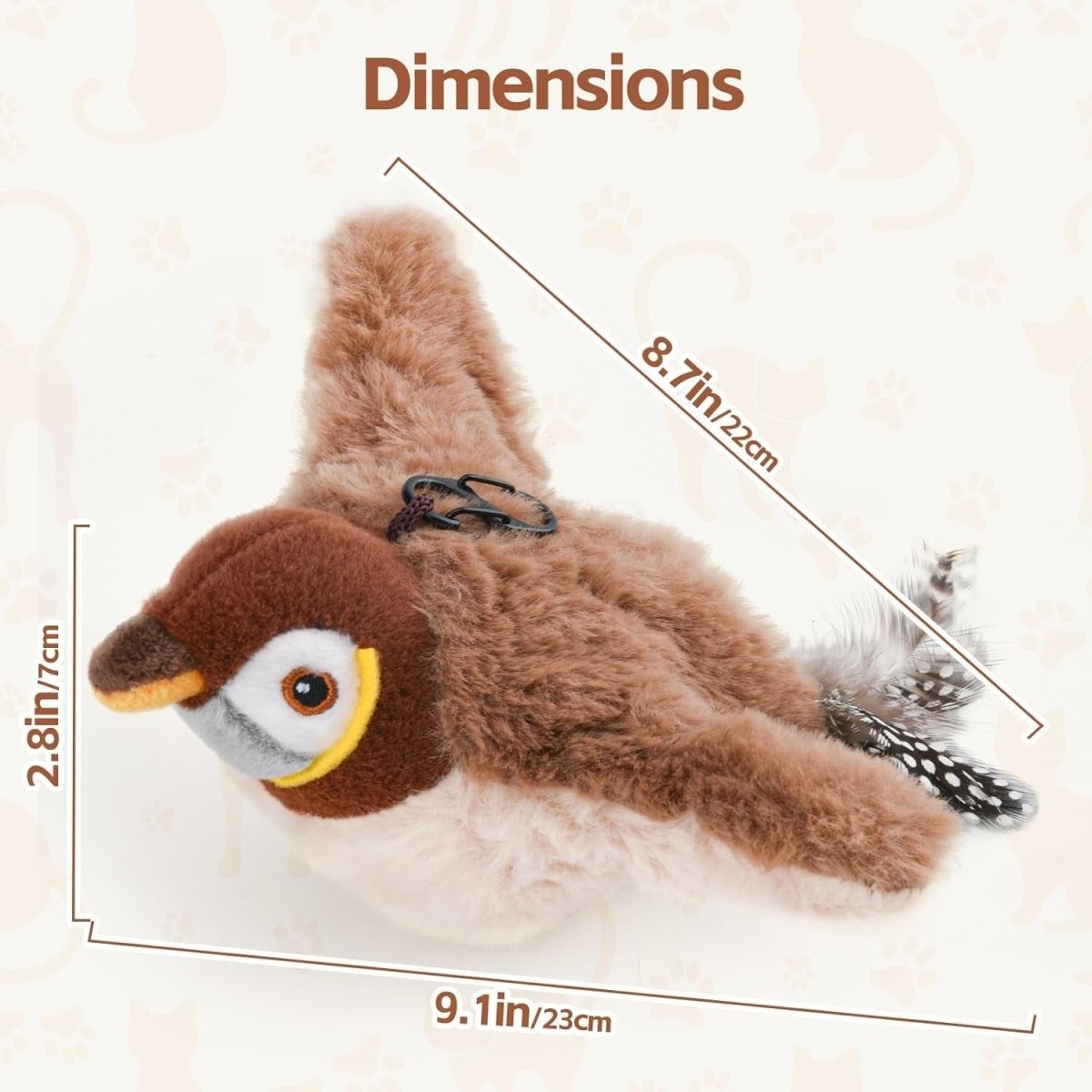 ChirpyBird – Interactive Cat Toy with Realistic Flapping Action - Lovitzo