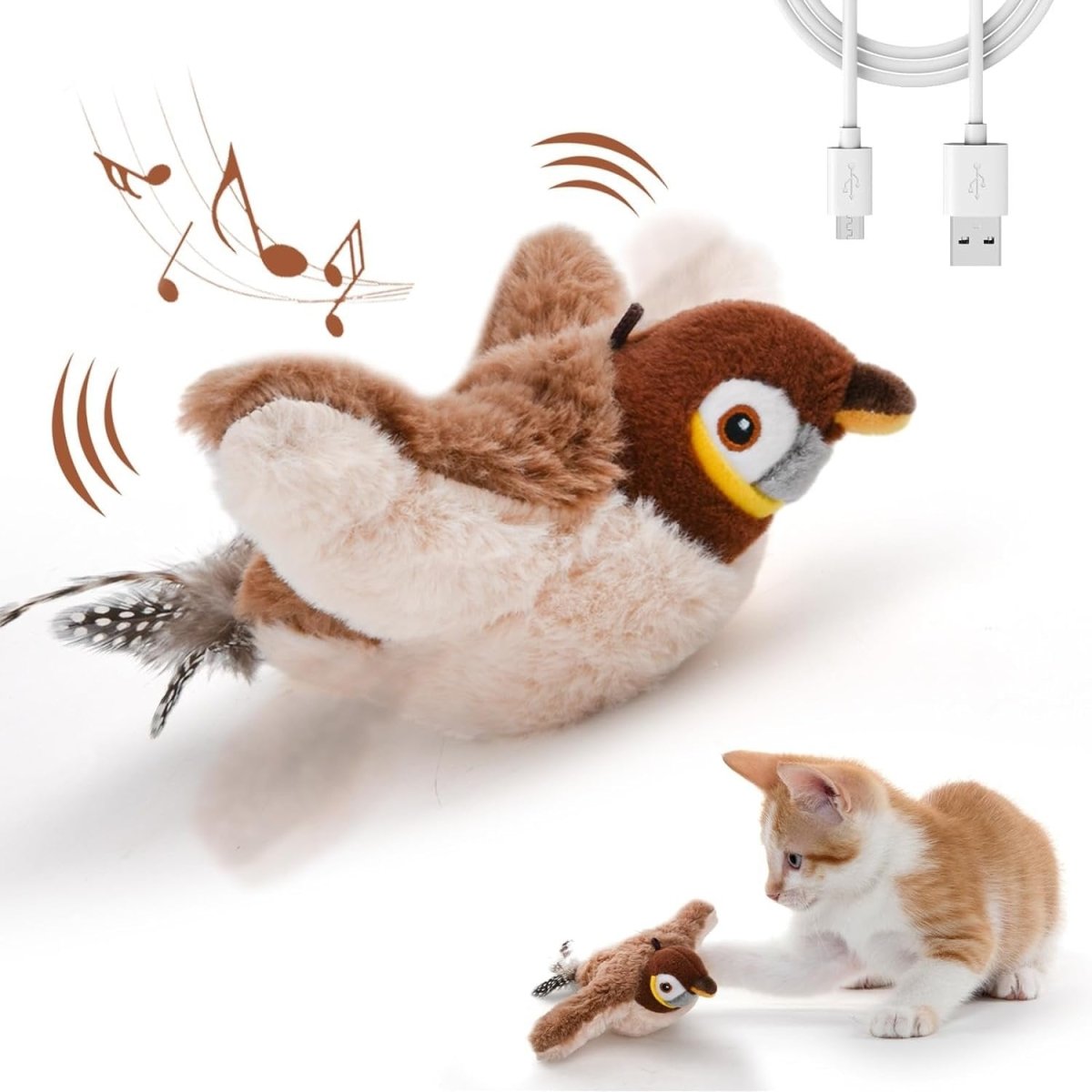 ChirpyBird – Interactive Cat Toy with Realistic Flapping Action - Lovitzo