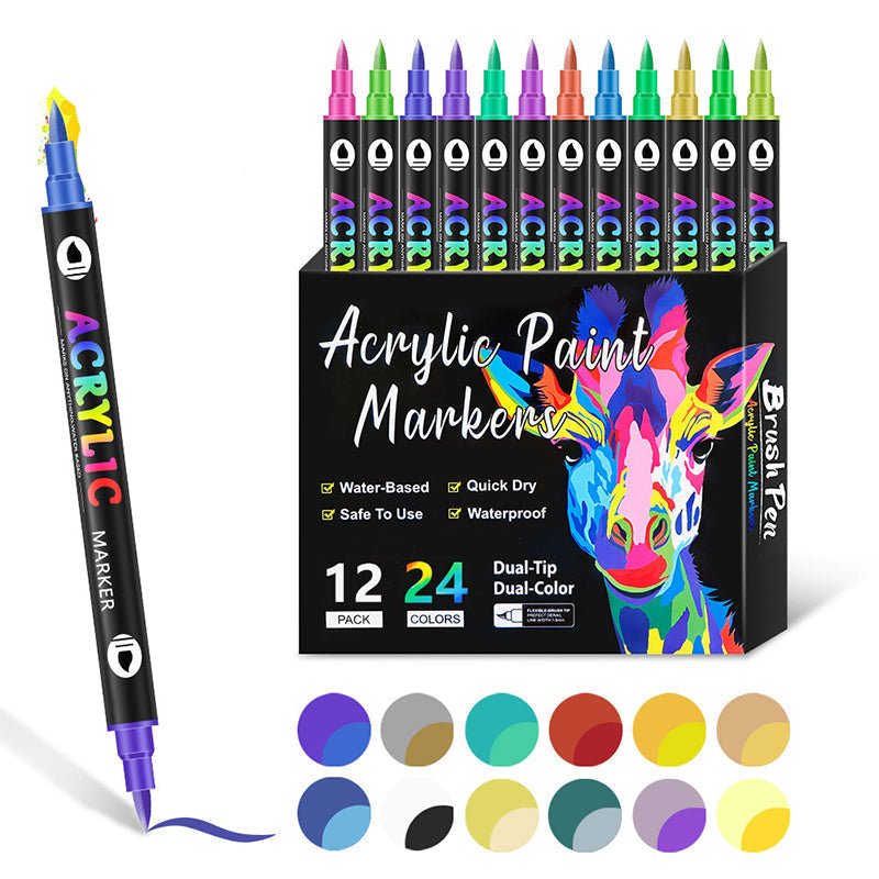 ColorCrafte™ / Acrylic Paint Pens for Vibrant Creations - Lovitzo