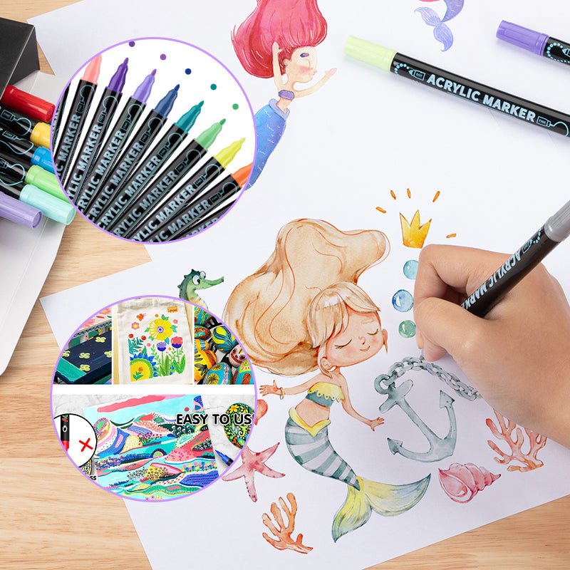 ColorCrafte™ / Acrylic Paint Pens for Vibrant Creations - Lovitzo