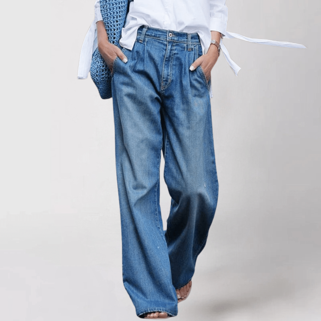 Comfortable wide - cut women’s jeans - Lovitzo