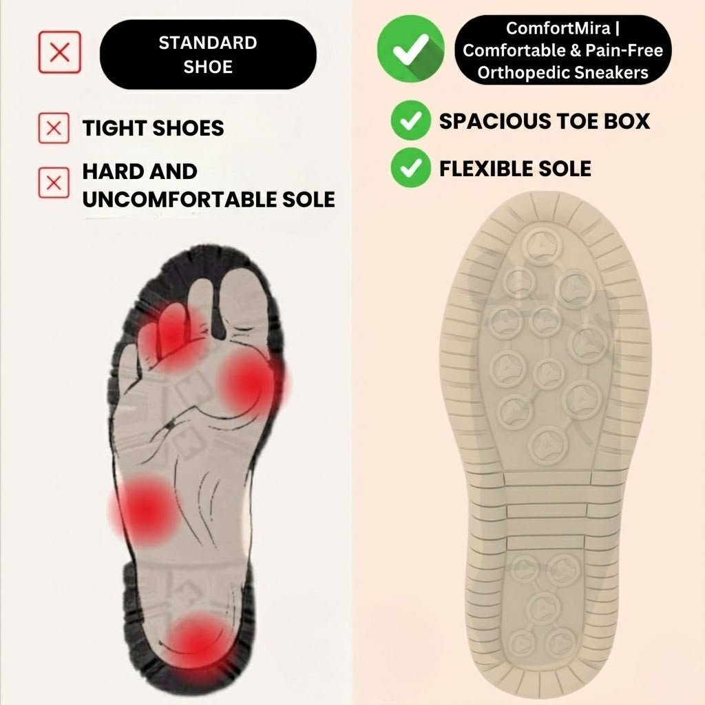 ComfortMira | Comfortable & Pain-Free Orthopedic Sneakers - Lovitzo