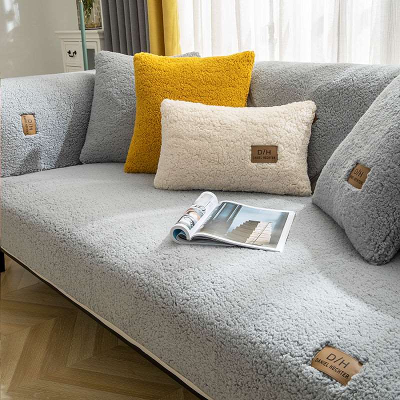 CozyCover™ / Ultra Soft Lamb Cashmere Sofa Cover – Plush Effect & Non - Slip - Lovitzo