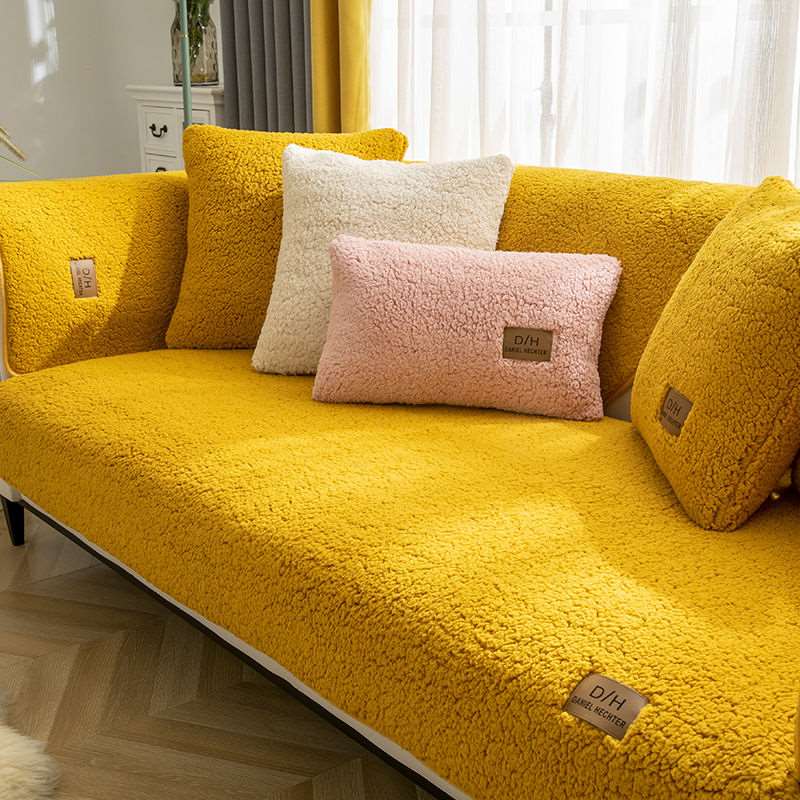 CozyCover™ / Ultra Soft Lamb Cashmere Sofa Cover – Plush Effect & Non - Slip - Lovitzo