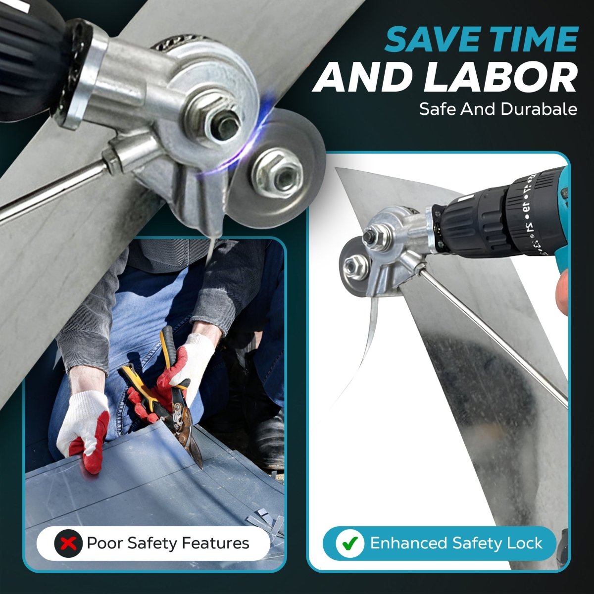 CutCraft™ / Electric Drill Metal Cutter Attachment - Lovitzo