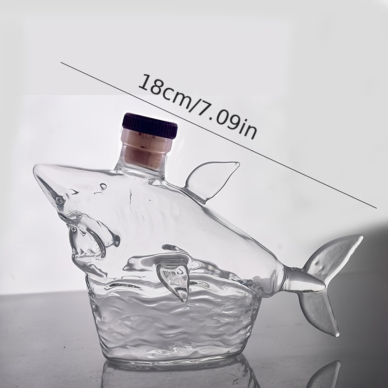SharkSpark™ / Empty Great White Shark Whiskey Decanter (No Alcohol Included)