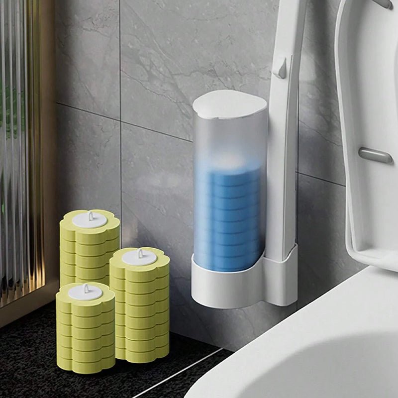 Disposable Toilet Brush | Antibacterial | Hygienic Sponge Heads | CleanPress - Lovitzo