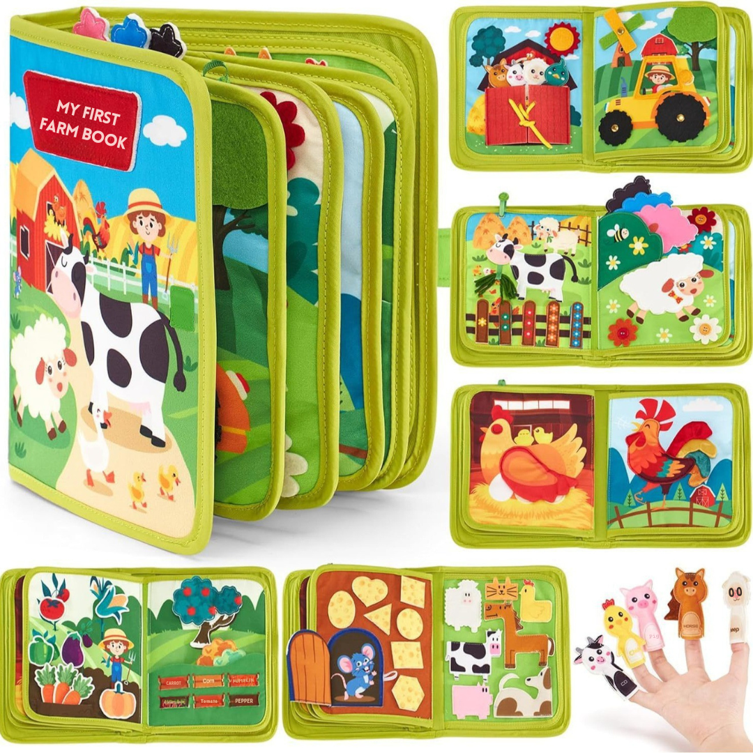 Educational Montessori Farm Story Book - Lovitzo
