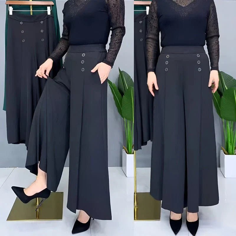 Elegra / Elegant Wide - Leg Pants - Instantly flatters your figure - Lovitzo