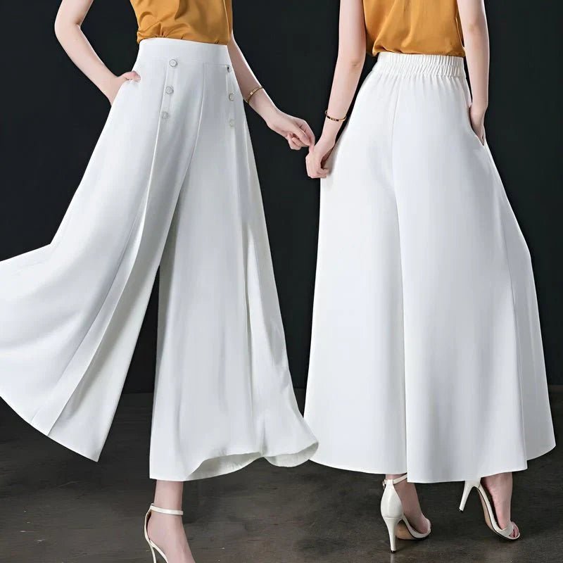Elegra / Elegant Wide - Leg Pants - Instantly flatters your figure - Lovitzo
