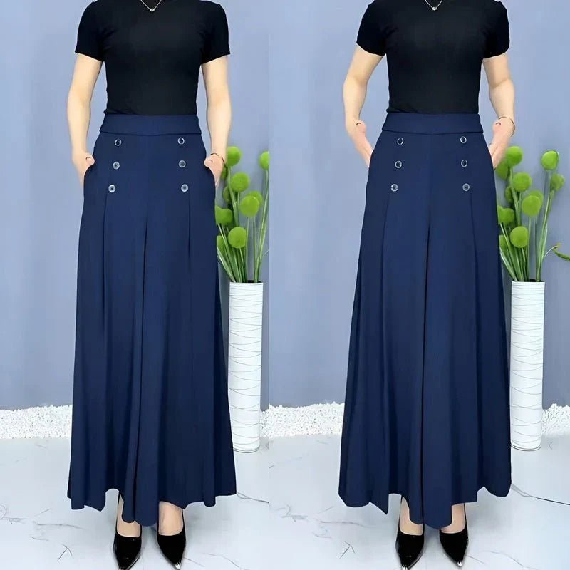 Elegra / Elegant Wide - Leg Pants - Instantly flatters your figure - Lovitzo