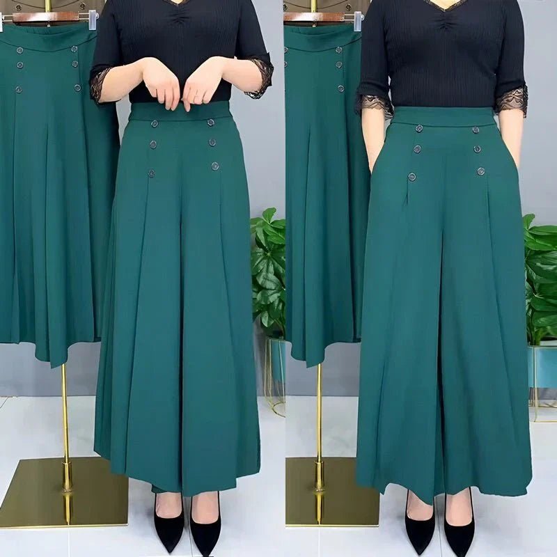 Elegra / Elegant Wide - Leg Pants - Instantly flatters your figure - Lovitzo