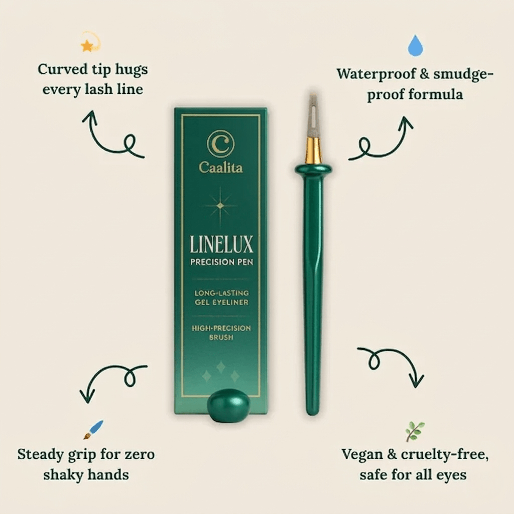 Eyeliner Pen | Precision Tip Control | Long - Lasting Smudge - Proof Finish | LineLux - Lovitzo