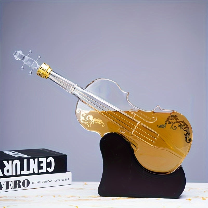 ViolinVessel™ / Creative Glass Whiskey Decanter, 3D Violin Shape Bar Decor Accessory