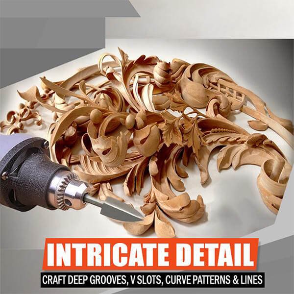 CarveCraft™ / 5-Piece Woodcarving Drill Bit Sets