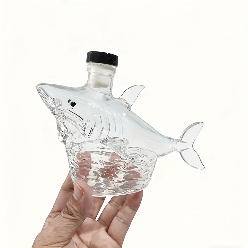 SharkSpark™ / Empty Great White Shark Whiskey Decanter (No Alcohol Included)