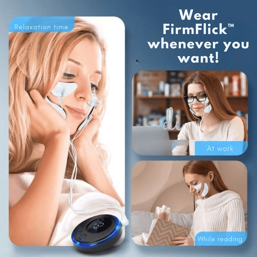 FirmFlick - Comfortable & Firming Facial Massage | Tightens Skin and Reduces Puffiness - Lovitzo