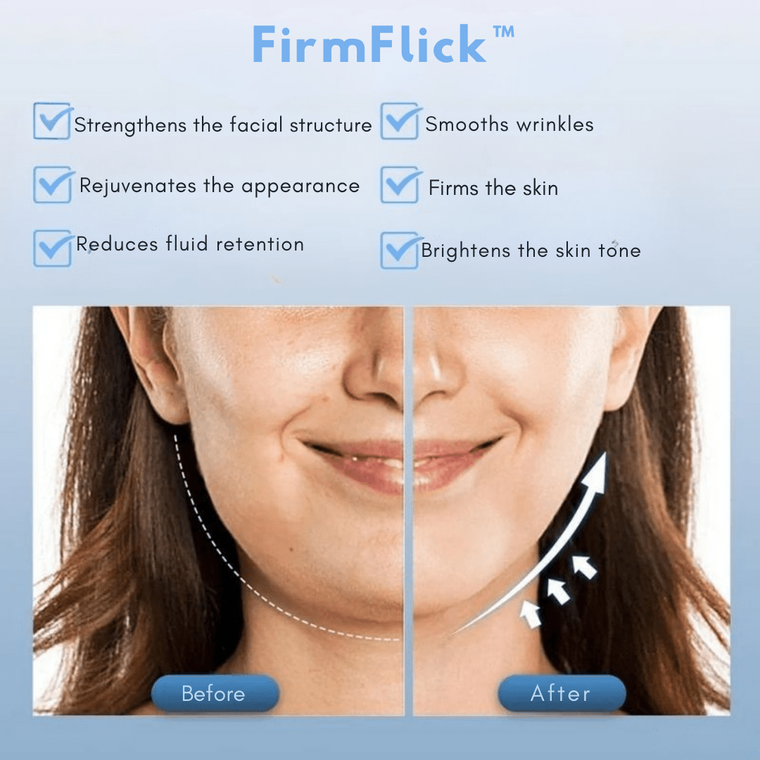 FirmFlick - Comfortable & Firming Facial Massage | Tightens Skin and Reduces Puffiness - Lovitzo