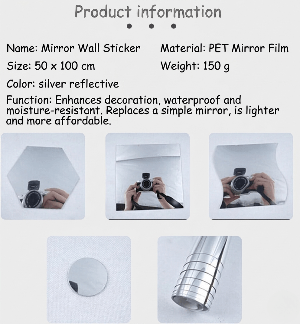 FlexMirror / ultra - flexible mirror - safe and shatterproof - Lovitzo