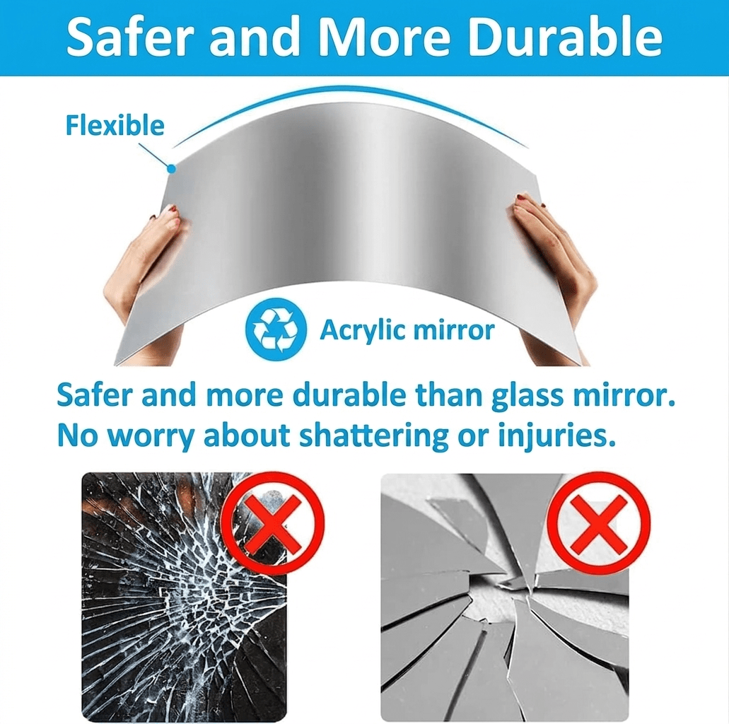 FlexMirror / ultra - flexible mirror - safe and shatterproof - Lovitzo