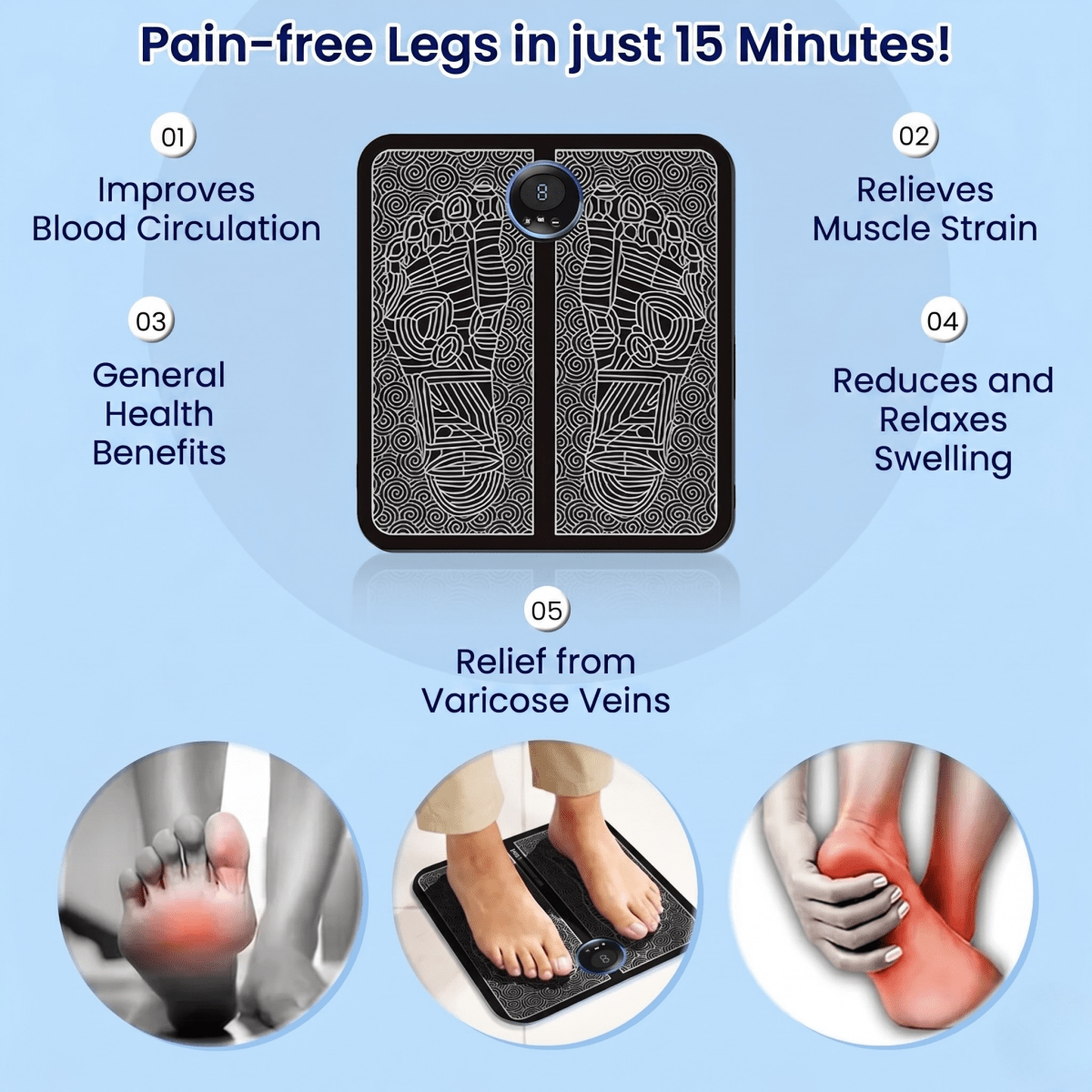 FootPulse Pain - Free Legs in Just 15 Minutes! [50% Discount] - Lovitzo
