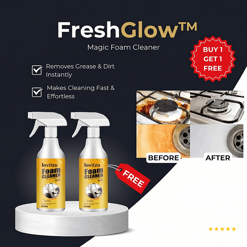 FreshGlow™ Magic Foam Cleaner I Last Day 1+1 FREE🔥 - Lovitzo