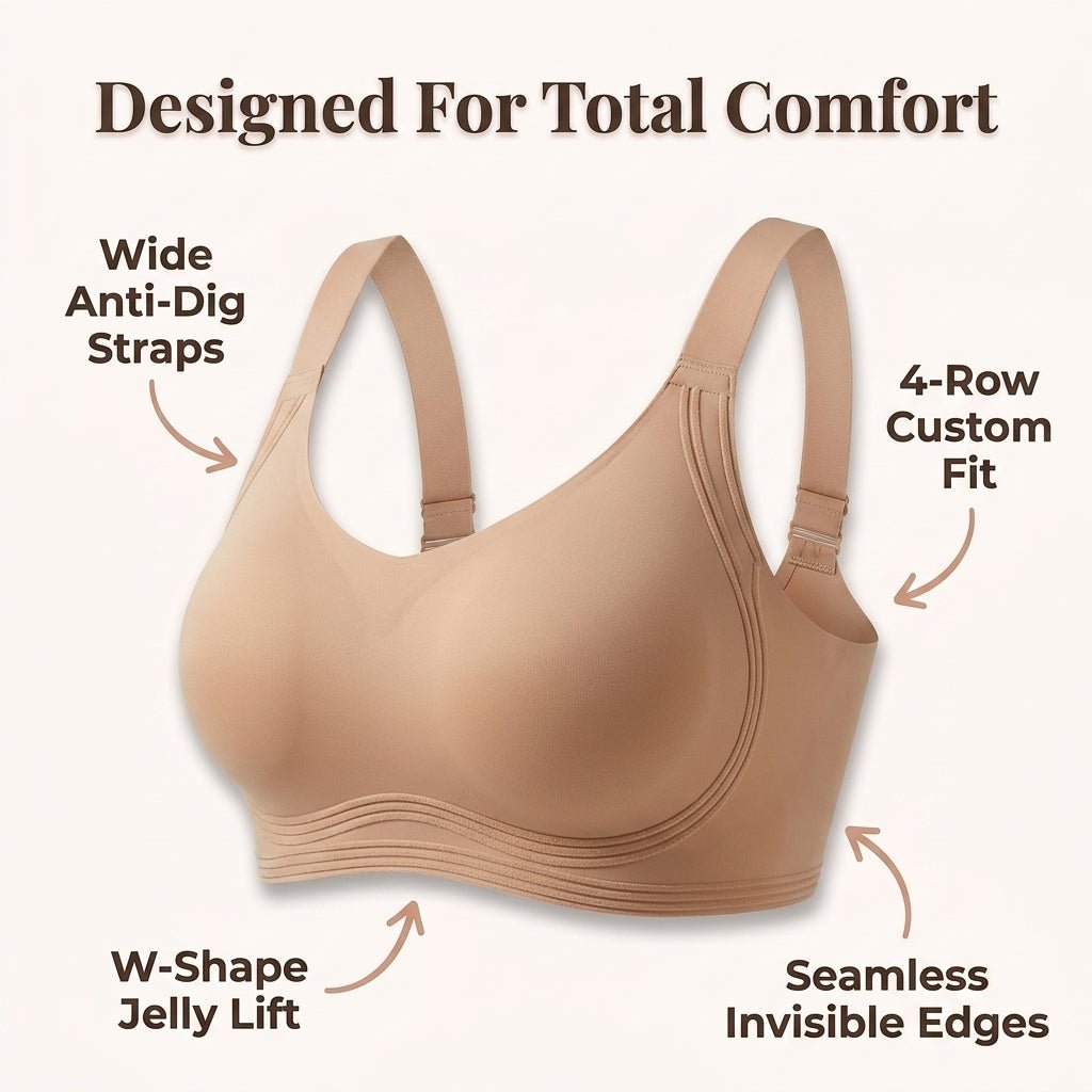 Full Coverage Push Up Bra - All - Day Comfort, Effortless Lift / Solvique - Lovitzo
