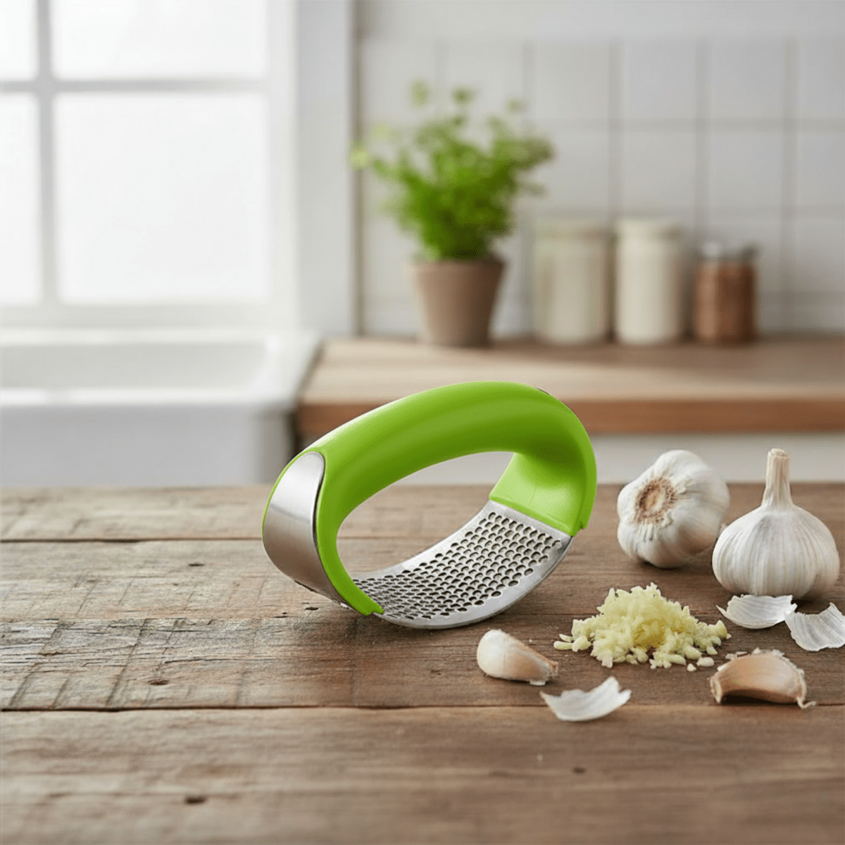 GarlicPro / 6 - Color Garlic Press - Quick, Clean & Comfortable - Lovitzo