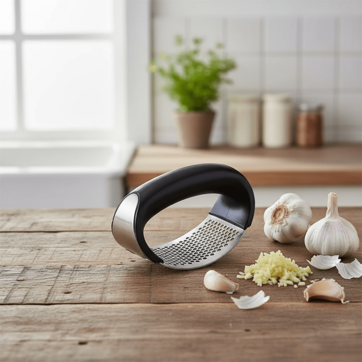 GarlicPro / 6 - Color Garlic Press - Quick, Clean & Comfortable - Lovitzo