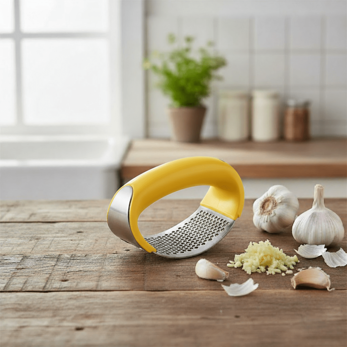 GarlicPro / 6 - Color Garlic Press - Quick, Clean & Comfortable - Lovitzo