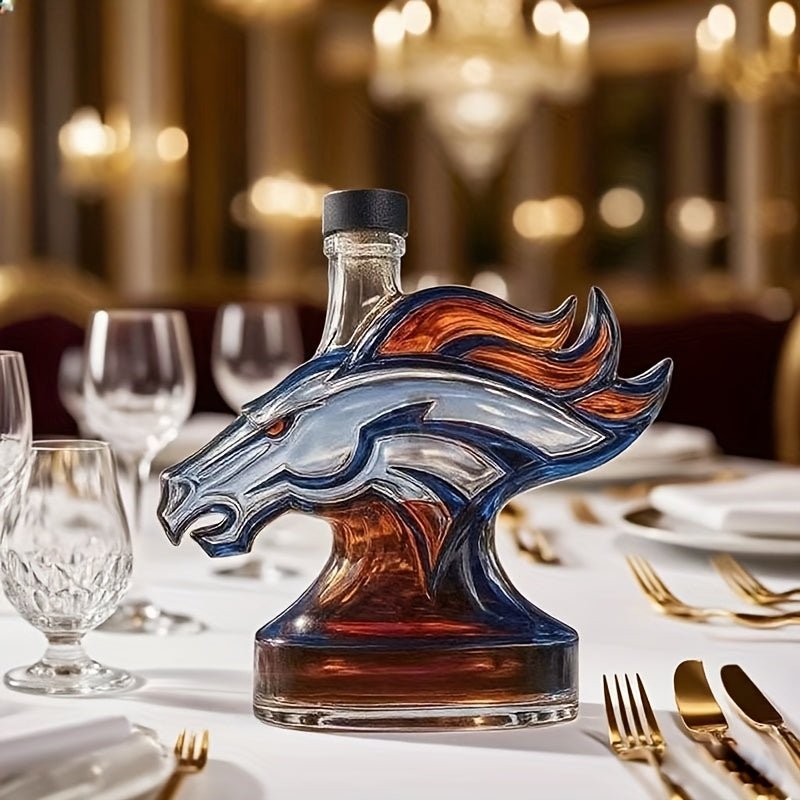 GlamGulp™ / Empty Uniquely - Shaped Horse Whisky Decanter (No Alcohol Included) - Lovitzo