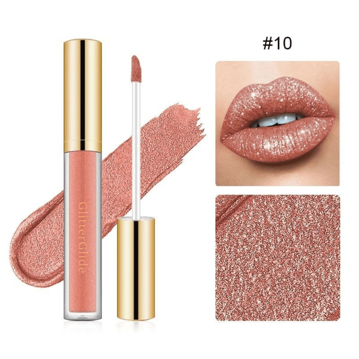 GlitterGlide™ / Diamond Shine Waterproof Lip Gloss - Lovitzo