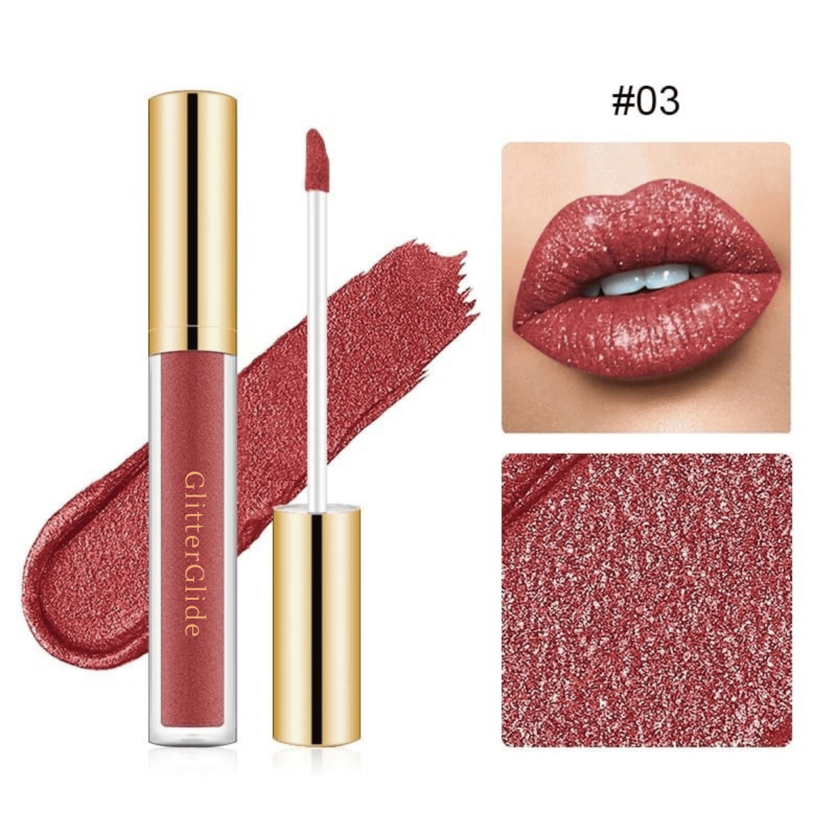 GlitterGlide™ / Diamond Shine Waterproof Lip Gloss - Lovitzo
