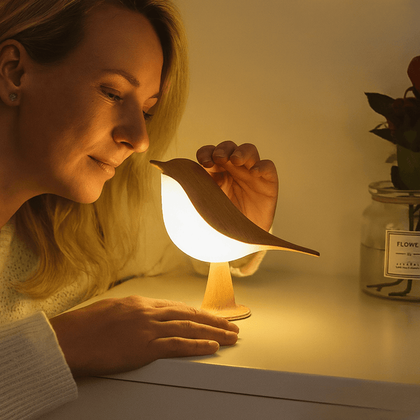 GlowBird – Lampada da Tavolo Touch Wireless a Forma di Uccello | Compra 1, Ricevi 1 GRATIS
