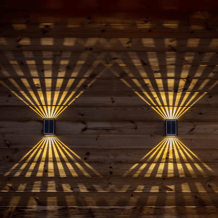 GlowGable™ / Outdoor 4 LED Solar Wall Lights - Lovitzo