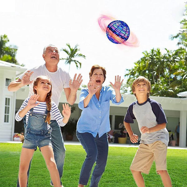 Pelota voladora luminosa para juegos divertidos e interactivos