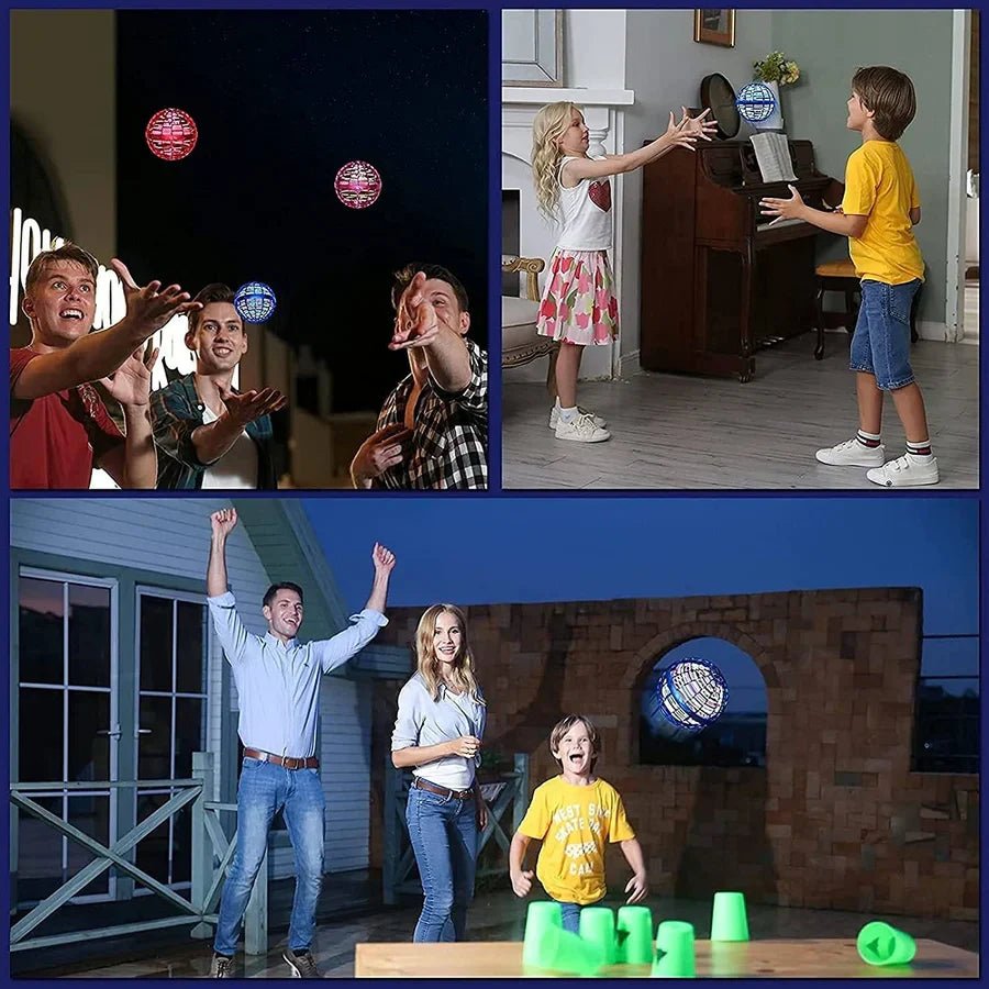Glowing flying ball for fun and interactive games - Lovitzo