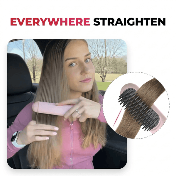 Haarglätter | Kabellose Glättbürste | Schnelles Styling & glänzendes Haar | Ionelle Styler