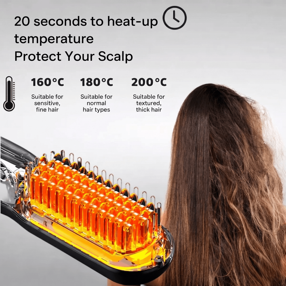 Hair Straightener | Cordless Straightening Brush | Fast Styling & Shiny Hair | Ionelle Styler - Lovitzo