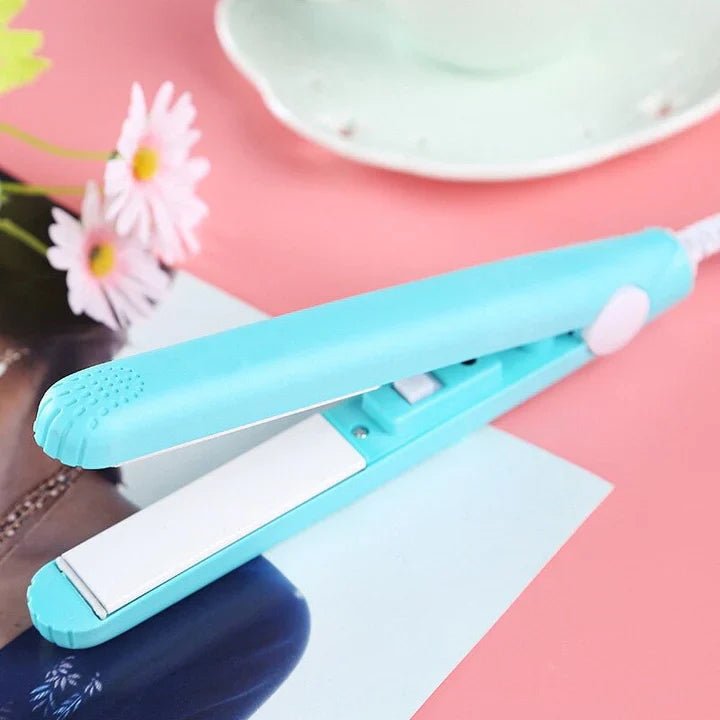 Hair Straightener | Mini Curling Iron | 2 - in - 1 Styling | Glamlux Ceramic - Lovitzo