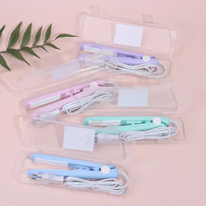 Hair Straightener | Mini Curling Iron | 2 - in - 1 Styling | Glamlux Ceramic - Lovitzo