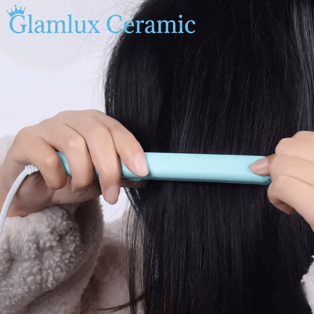 Hair Straightener | Mini Curling Iron | 2 - in - 1 Styling | Glamlux Ceramic - Lovitzo