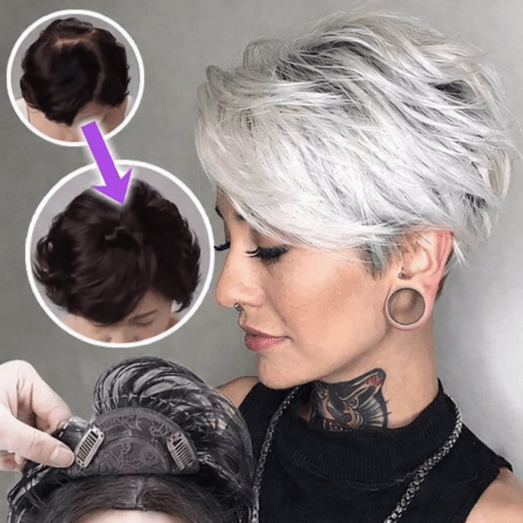 Hairpiece | | Clip - In Hair Topper | Seamless Instant Look | Volyra - Lovitzo