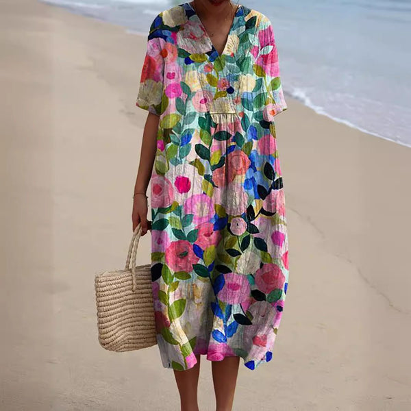 Hannah - Buntes Sommerkleid mit Blumen