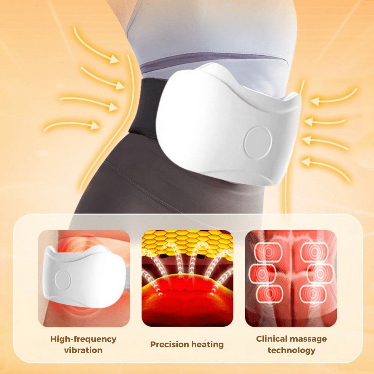 HeatVibe – Wireless Abdominal Massager with Heat & Vibration for Deep Relaxation - Lovitzo