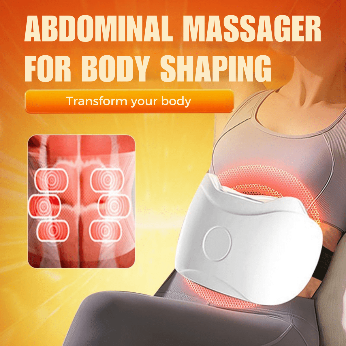 HeatVibe – Wireless Abdominal Massager with Heat & Vibration for Deep Relaxation - Lovitzo