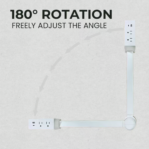PlugPivot™ / 180° Rotating Extension for Effortless Access